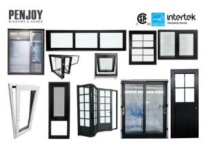 Fenêtre de chambre à coucher PENJOY, design à grilles flexibles, style américain classique, simple ou double battant, <span class=keywords><strong>verre</strong></span> trempé - Product Image 4