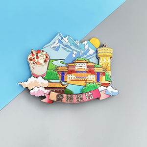 Imán <span class=keywords><strong>de</strong></span> nevera ecológico <span class=keywords><strong>de</strong></span> madera con diseño creativo del sitio turístico <span class=keywords><strong>de</strong></span> Xishuangbanna Shangri <span class=keywords><strong>La</strong></span>, <span class=keywords><strong>ciudad</strong></span> turística característica - Product Image 5