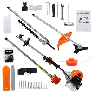 Desbrozadora de gasolina 4 en 1 de 62 cc y 2 tiempos para bricolaje y cortadora de césped con motor de escobillas y hilo de nailon OEM - Product Image 4