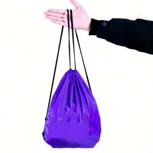 Vente en gros OEM Sac de sport en polyester étanche à cordon avec logo personnalisé - Product Image 3