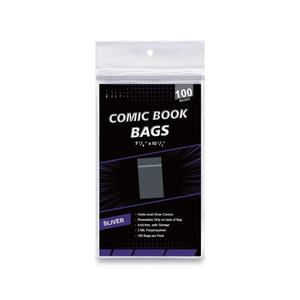 Sacs de rangement pour magazines et bandes dessinées en plastique pleine grandeur avec logo personnalisé, dos en mylar argenté, pochettes de protection en papier - Product Image 6