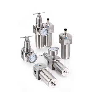 Venda quente Aço Inoxidável Regulador Pneumático FRL Unidade Ajustável Pressão De Ar <span class=keywords><strong>SS316</strong></span> Regulador De Alta Pressão Para A Rússia Mercado - Product Image 3