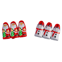 Bloque de Chocolate Negro Delicioso al por Mayor, Regalo de Navidad para Niños, Chocolate Navideño con Forma de Muñeco de Nieve
