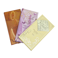 Emballage de barre chocolatée en carton pliable rectangulaire, imprimé sur mesure, écologique, recyclable, style dossier, avec dorure à chaud, vente en gros