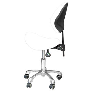 Selle de <span class=keywords><strong>Salon</strong></span> de coiffure réglable, tabouret, à roulettes, avec dossier, pour <span class=keywords><strong>coiffeur</strong></span>, barbier et tatouage, pour maison et bureau - Product Image 5