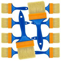 Lot de 10 pinceaux professionnels pour peinture murale, 3 pouces, OEM pour peinture textile, bricolage, nettoyage BBQ, dépoussiérage et décoration de Noël