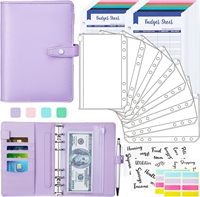 Enveloppes pour argent, classeur à 6 anneaux, pochettes pour photos, poche rechargeable avec fermeture éclair, rangement pour cartes, classeur à anneaux à 4 pochettes, remplacement pour argent
