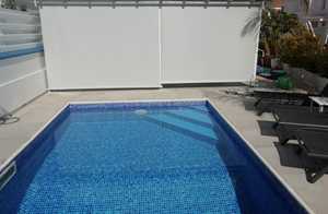 Stores enrouleurs pare-soleil d'extérieur en aluminium coupe-vent pour stores de jardin motorisés à commande manuelle pour fenêtres de patio et de balcon - Product Image 4