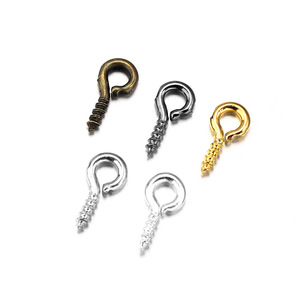 Vis à œillets pour la fabrication de colliers, plaquées fer, paquet de 1000 pièces, Y-01 - Product Image 5