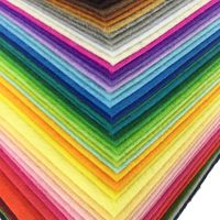 Feutre coloré en gros du fabricant, tissu non tissé aiguilleté de 1 à 5 mm pour la décoration de la maternelle
