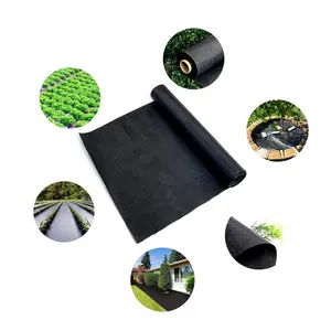 Garden Landscape Fabric Black Anti Weed Control Gardening Mat Green Ground Cover