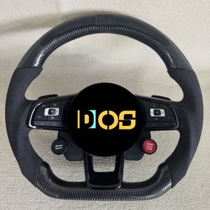 Volante Deportivo Personalizado DOS de Fibra de Carbono Forjada Azul para Volkswagen Polo <span class=keywords><strong>GTI</strong></span> 7 Jetta Passat GTS GTE GLI R-Line <span class=keywords><strong>Golf</strong></span> 6 Mk4 Mk5 <span class=keywords><strong>Mk7</strong></span> - Product Image 5