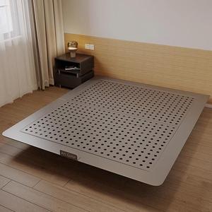 헤드 보드 높은 발판 없음 소음 없음 냄새 공장 맞춤형 도매 아파트 호텔 침실 기숙사 커플 금속 침대 - Product Image 1