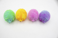 Jouet anti-stress en forme de petit hérisson en deux couleurs pour enfants, jouets à presser