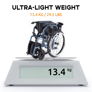 Silla de Ruedas Deportiva Plegable con Ruedas Grandes de 24 Pulgadas, Silla de Ruedas Manual con Cojín Cómodo y Piezas Desmontables - Product Image 5