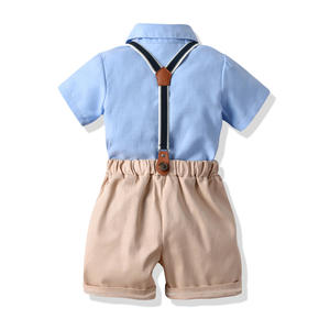 Ropa para Recién Nacidos, Trajes Formales, Conjuntos de Camisetas y Pantalones de Algodón para Niños Pequeños, Venta al por Mayor - Product Image 2