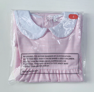 Vestito Estivo per Bambina con <span class=keywords><strong>Nome</strong></span> Ricamato, in Cotone a Righe con Volant, Abito Casual per Bambine - Product Image 6
