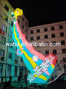 Flor Inflável Colorida para Cenário Comercial, Flor Personalizada, Dispositivo de Decoração Inflável Arco-Íris para Decoração de Shopping - Product Image 3