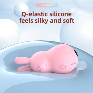 Cute Rabbit Women Mini Pin Charging Vibrator 12 Frequencies Strong Vibrating Modes G-Spot Sex Toys for Woman Yellow Massagers - Product Image 2