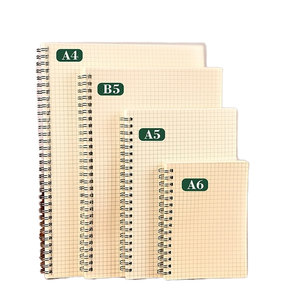 Senior High School College Student <strong>A4</strong> A5 B5 Spiral Binding Grid Notebook <strong>Planner</strong> 80 Sheets with PP Cover Waterproof Oil-Proof - Product Image 1