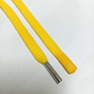 Cordones para Sudadera con Capucha de Algodón 100% de Alta Calidad Personalizados, con Aglets y Cordones Planos Trenzados de Algodón 100% con Metal Grabado, Forma Plana Aceptable - Product Image 6