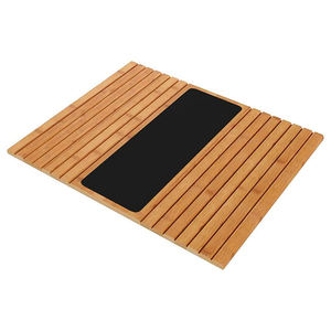 Aanpasbare Opvouwbare Bamboe <span class=keywords><strong>Sofa</strong></span> Arm Dienblad Tafel Met Afstandsbediening Houder Anti Slip Mat - Product Image 2