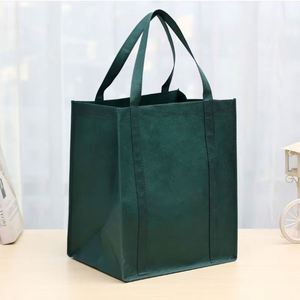 Custom Printed Large Foldable Heavy Duty Non-Woven Shopping <b>Bags</b> with Reinforced Handle <b>Reusable</b> Grocery <b>Bags</b> - Product Image 3