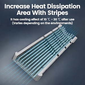 Pendingin JEYI Cooler II M.2 2280 NVMe Radiator Paduan Magnesium Aluminium dengan Bantalan Silikon Termal Heatsink SSD NVMe Heatsink Pendingin SSD M.2 - Product Image 2