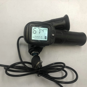 Xe đạp điện hiển thị + ga Scooter Accelerator MTB bộ phận 36v48v60v điện áp có thể điều chỉnh hiển thị tốc độ và mức độ pin ODO - Product Image 1