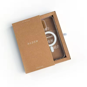 Caja de Embalaje de Papel Kraft Rígido Portátil Personalizada con Cierre Magnético y Asa para Accesorios de Teléfono Móvil y Electrónica Inteligente - Product Image 5