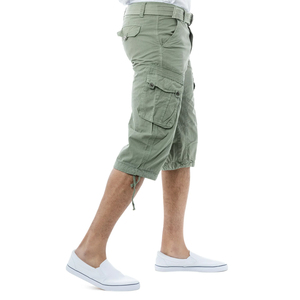 Pantalones Cortos Cargo de Lona Deportivos Casuales para Hombre, Diseño Personalizado, Patrón Sólido, Pantalones Cortos de Verano de Alta Calidad, Transpirables, Largos hasta la Rodilla - Product Image 3