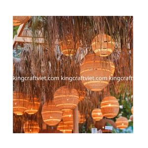 Minimaliste Moderne Décor À La Maison Rotin Lustre Abat-Jour Unique Tissé À La Main Produit Naturel Style De Design Industriel Traditionnel - Product Image 2