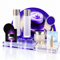 Support de présentation de maquillage en acrylique personnalisé pour boutique de beauté, magasin, table de maquillage à domicile, coiffeuse