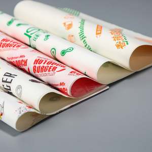 Custom Printed Logo Size Wrap Food Grade Butcher <b>Wax</b> <b>Paper</b> Greaseproof Deli Meat and Bread Wrapping PE Coated Sandwich <b>Paper</b> - Product Image 4