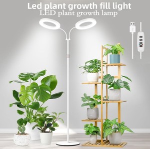 Lampada LED Telescopica a Anello per Piante da Interno, Luce di Crescita a Spettro Completo per Piante Grasse, IP54, in Lega di Alluminio - Product Image 2