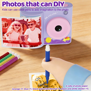 Nouvel appareil photo instantané L8 pour enfants, écran 2,4 pouces, imprimante photo instantanée, appareil photo multifonction pour enfants, ensemble d'impression couleur - Product Image 3