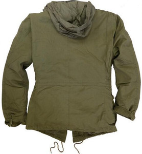 Áo khoác lính kiểu M65 cổ điển có lớp lót lông cừu - Product Image 3