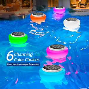 Luz Flotante para <span class=keywords><strong>Piscina</strong></span> Recargable con Energía Solar LED, Resistente al Agua IP68, Dispensador de Cloro Flotante de ABS, Cambio de Color Blanco Cálido - Product Image 3
