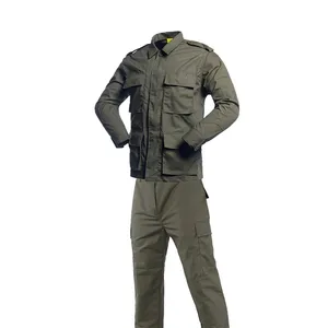 Uniforme táctico BDU para hombre, Camisa de algodón, chaqueta de caza, uniforme de tela, Camuflaje Digital para el desierto, S-4XL