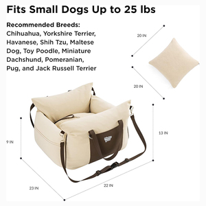 Asiento de coche de lujo <span class=keywords><strong>para</strong></span> gatos, cama de viaje <span class=keywords><strong>para</strong></span> cachorros, asiento elevador impermeable <span class=keywords><strong>para</strong></span> perros, asiento de <span class=keywords><strong>lona</strong></span> informal <span class=keywords><strong>para</strong></span> perros pequeños, asiento de coche <span class=keywords><strong>para</strong></span> perros pequeños - Product Image 5