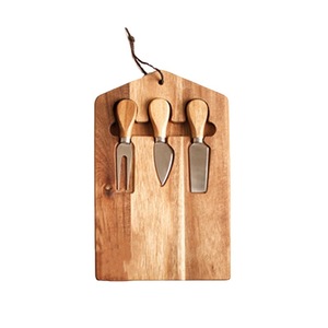 Ensemble <span class=keywords><strong>de</strong></span> couteaux à <span class=keywords><strong>fromage</strong></span> en gros d'usine avec support inclus, planches à pain, à gâteau et à steak en bois, plateaux <span class=keywords><strong>de</strong></span> <span class=keywords><strong>petit</strong></span>-<span class=keywords><strong>déjeuner</strong></span> - Product Image 5