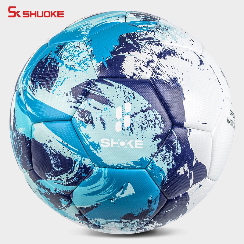 Изготовленный На Заказ OEM завод экологичный Официальный футбольный мяч полный размер ПУ кожа термически футбольный мяч