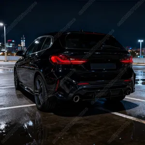 Pour BMW Série 1 F40 M Sport 2019 2020 2021 2022 2023 2024 Kit de diffuseur de pare-chocs arrière style lame avec spoiler - Product Image 3