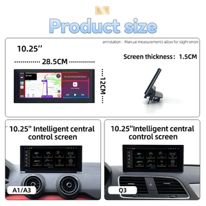 Reproductor de DVD para Auto con Sistema Android 13 de 8 Núcleos y 10.25 Pulgadas, Navegación GPS Multimedia para <span class=keywords><strong>Audi</strong></span> A1 <span class=keywords><strong>A3</strong></span> Q3 2012-2019 - Product Image 3