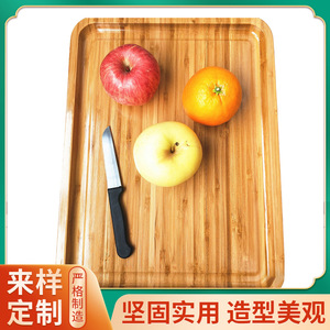 Plateau de service rectangulaire en bambou, motif bois naturel, pour thé, fruits, usage résidentiel - Product Image 5
