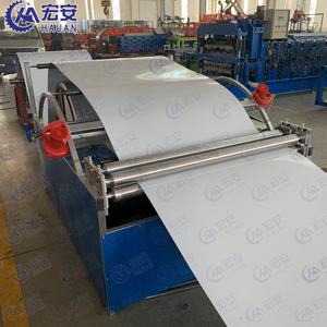 Machine de formage de tôles de toiture en acier coloré laminé par film, pour tôles IBR, avec contrôle PLC, haute productivité, pour la fabrication de tuiles, à moteur - Product Image 4