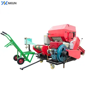 Động Cơ Tự Động Hoặc Động Cơ Diesel Driven Silage Baler Và Wrapper Machine