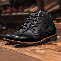 Nouvelles Bottes de Motard en Jean pour Hommes, Style Western, Confortables, Rehaussantes, Vente en Gros Usine