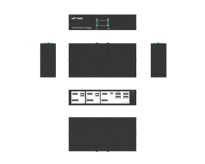 Commutateur KVM MT-VIKI 4K 60Hz double écran DP & <span class=keywords><strong>HDMI</strong></span> <span class=keywords><strong>2x2</strong></span>, boîte sélectrice 2 entrées 2 sorties - Product Image 5