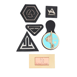 Custom Brand <b>Jeans</b> Clothing Tags Pu Label Patch Embossed Custom Metal Plating Labels for <b>Jeans</b> and Bags - Product Image 2